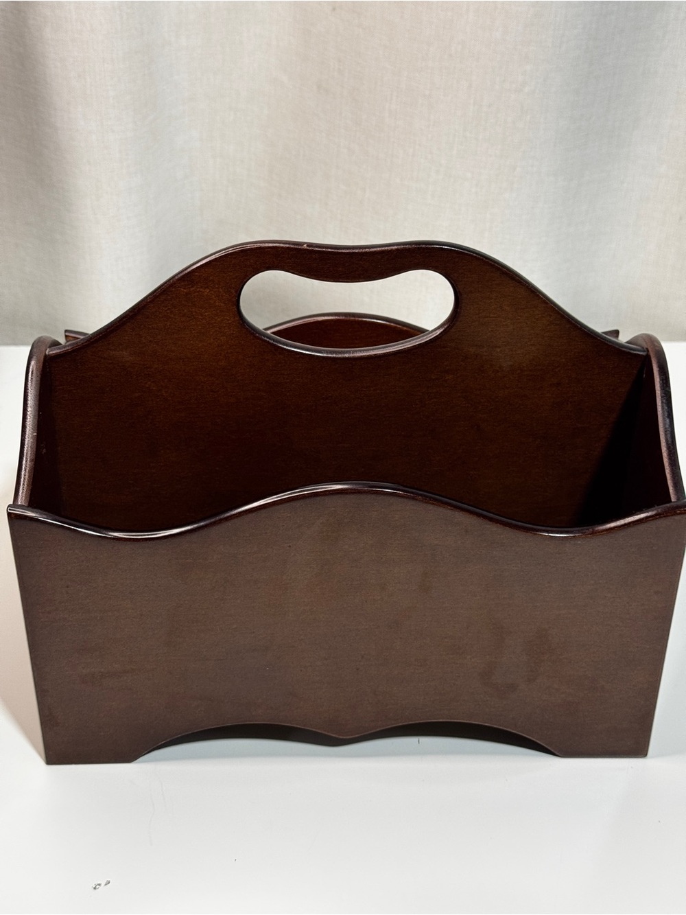 Small Wooden Rack by The Bombay Company 2 Compartments  Organizer Storage Decor